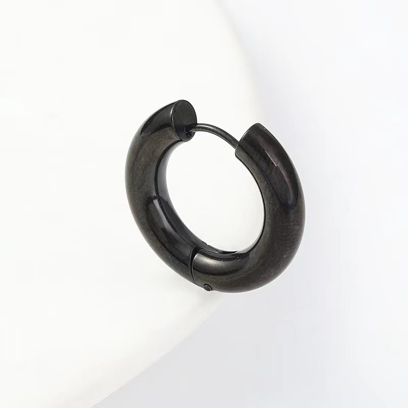 316 stainless steel wire coil hoop earrings, eco-friendly