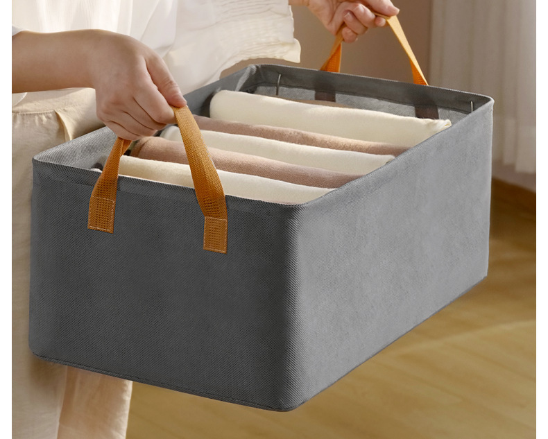 Clothing storage box, thickened fabric, pants organizer