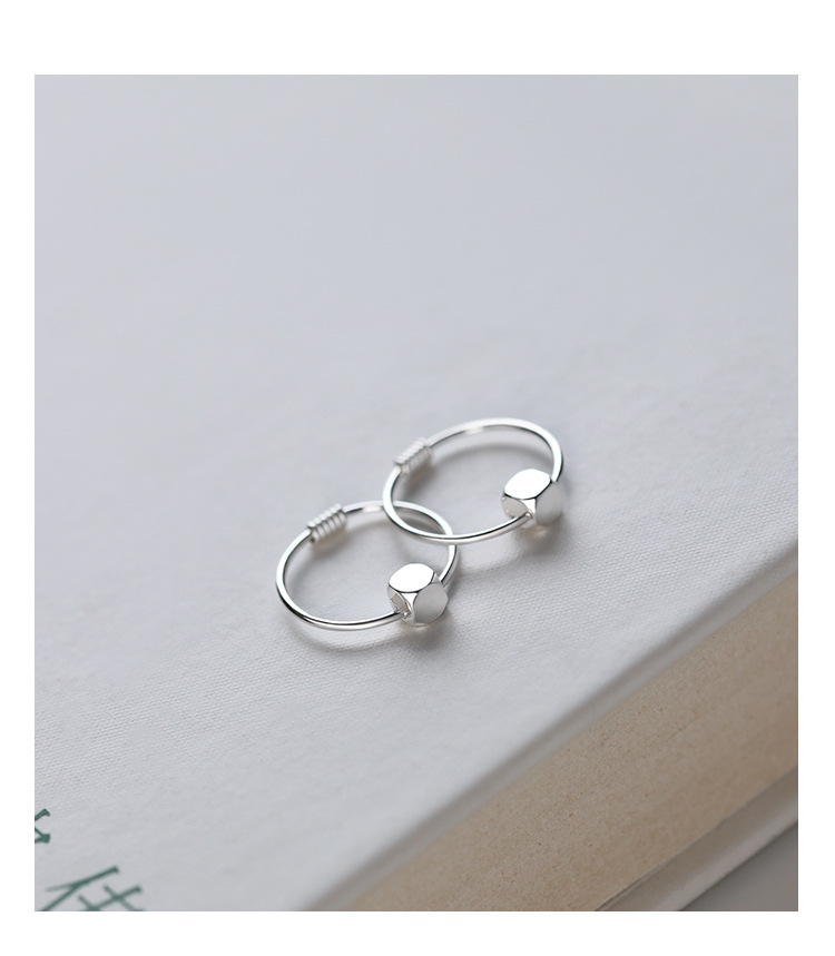 999 Sterlingsilber Stecker Ohrringe Damen, Nischendesign