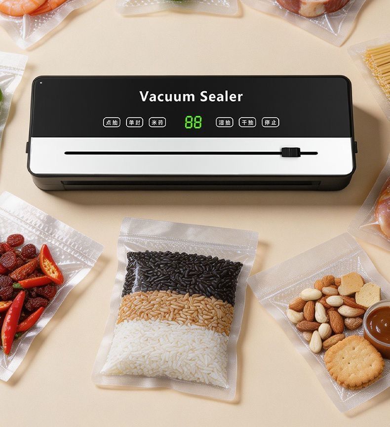 Vakum paketleme makinesi, dijital ekran, kuru/ıslak kullanım
