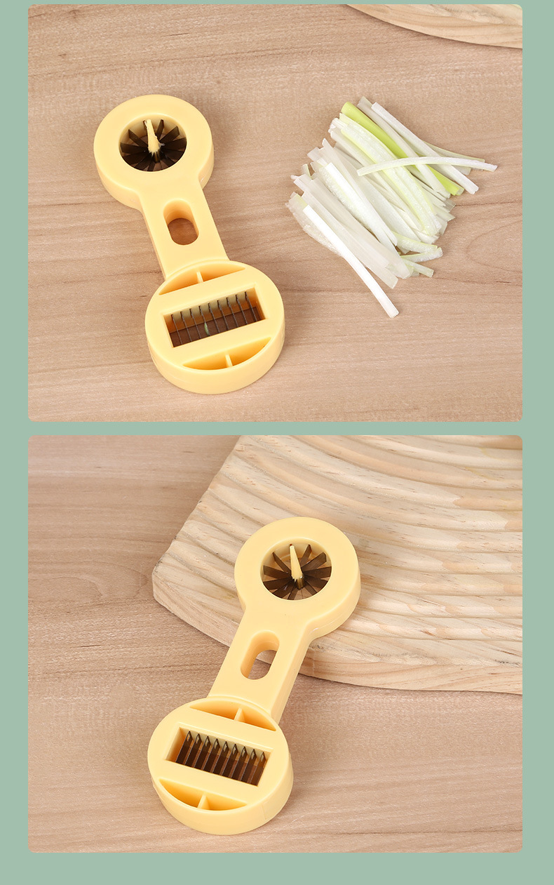 Multifunctional onion and vegetable shredder tool