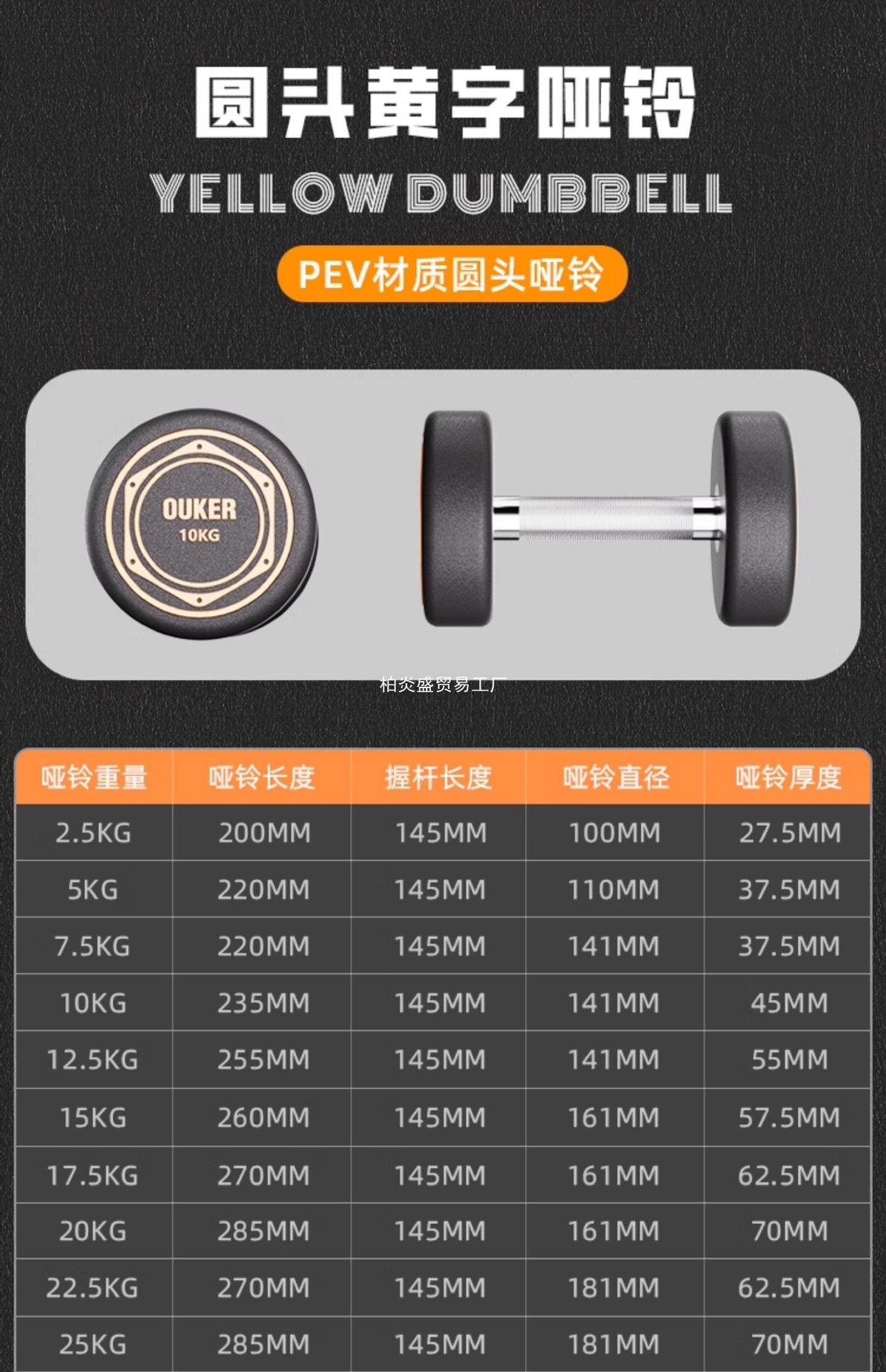Pure steel dumbbell set 10 kg, rubber coated, home and gym