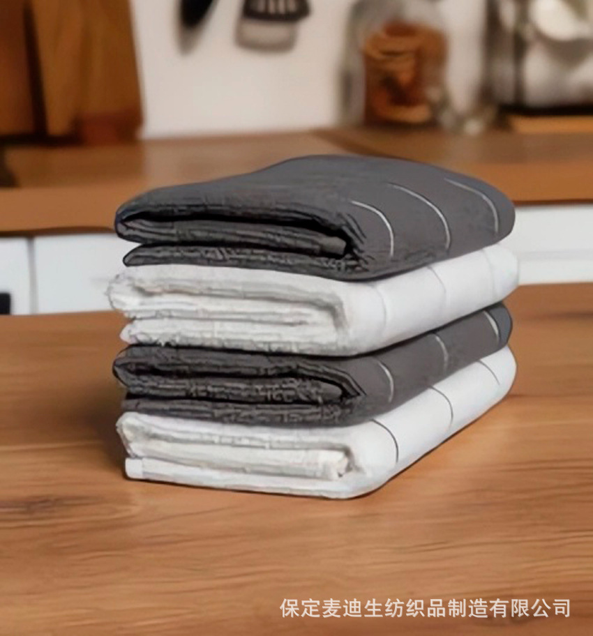 Baumwoll-Küchen-Handtuchset mit Streifen, pflegeleicht