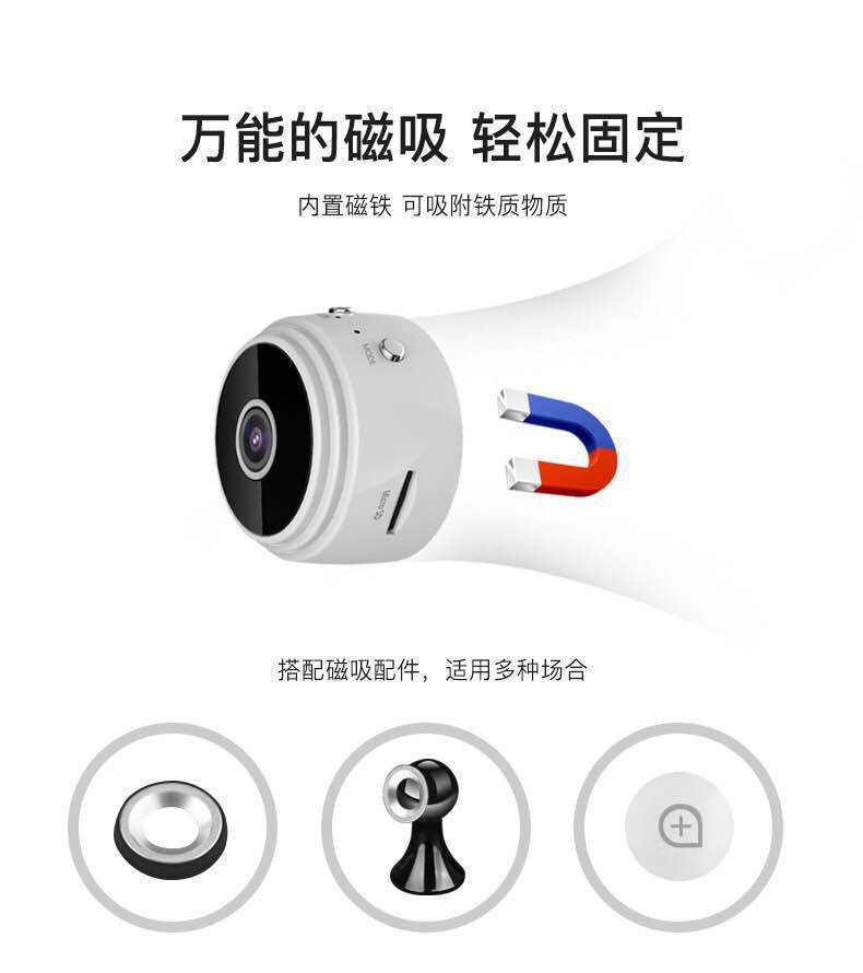 A9 HD WiFi home surveillance camera with smart network monitoring