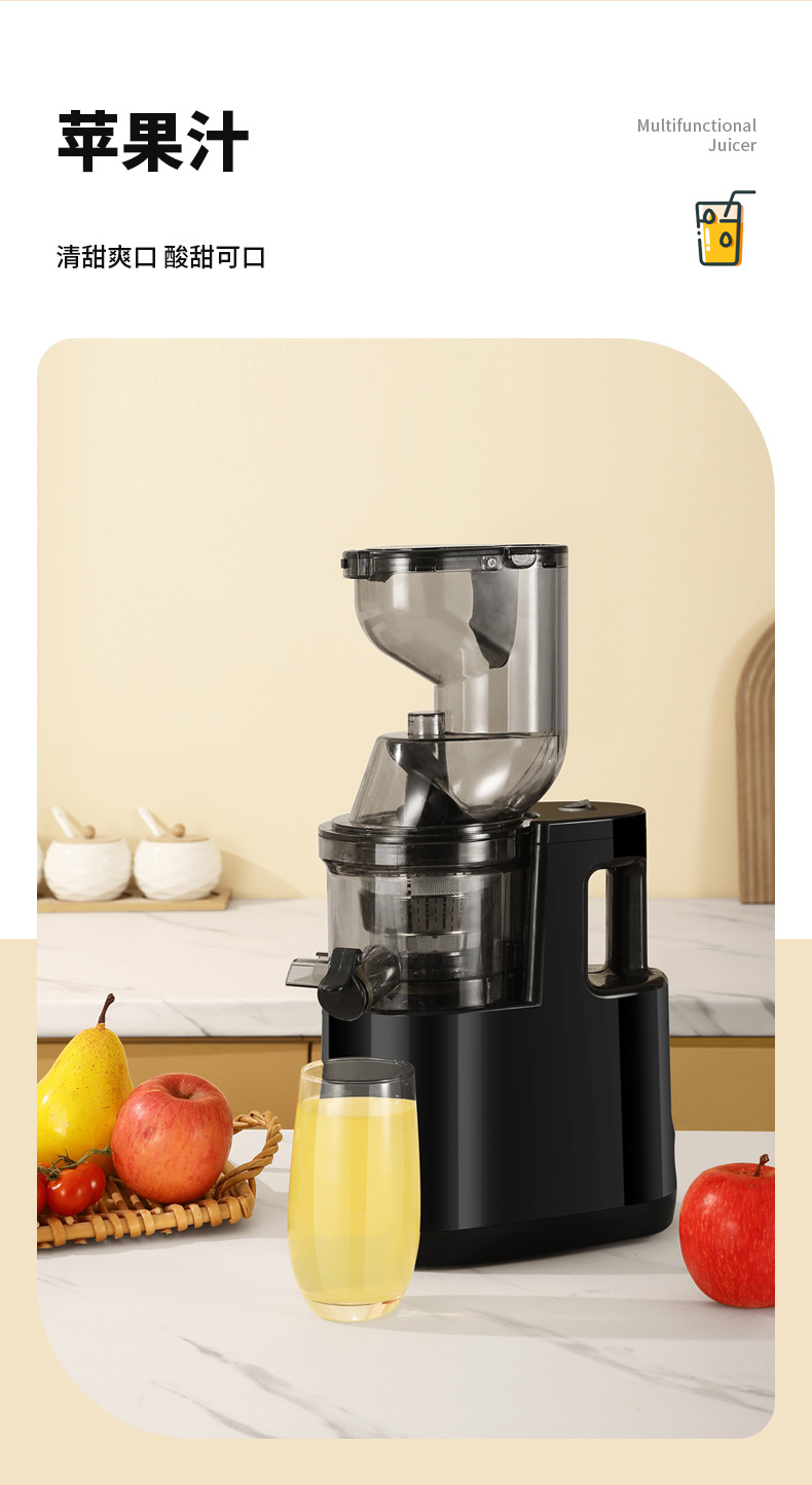 Fully automatic fruit and vegetable juicer with soy milk function