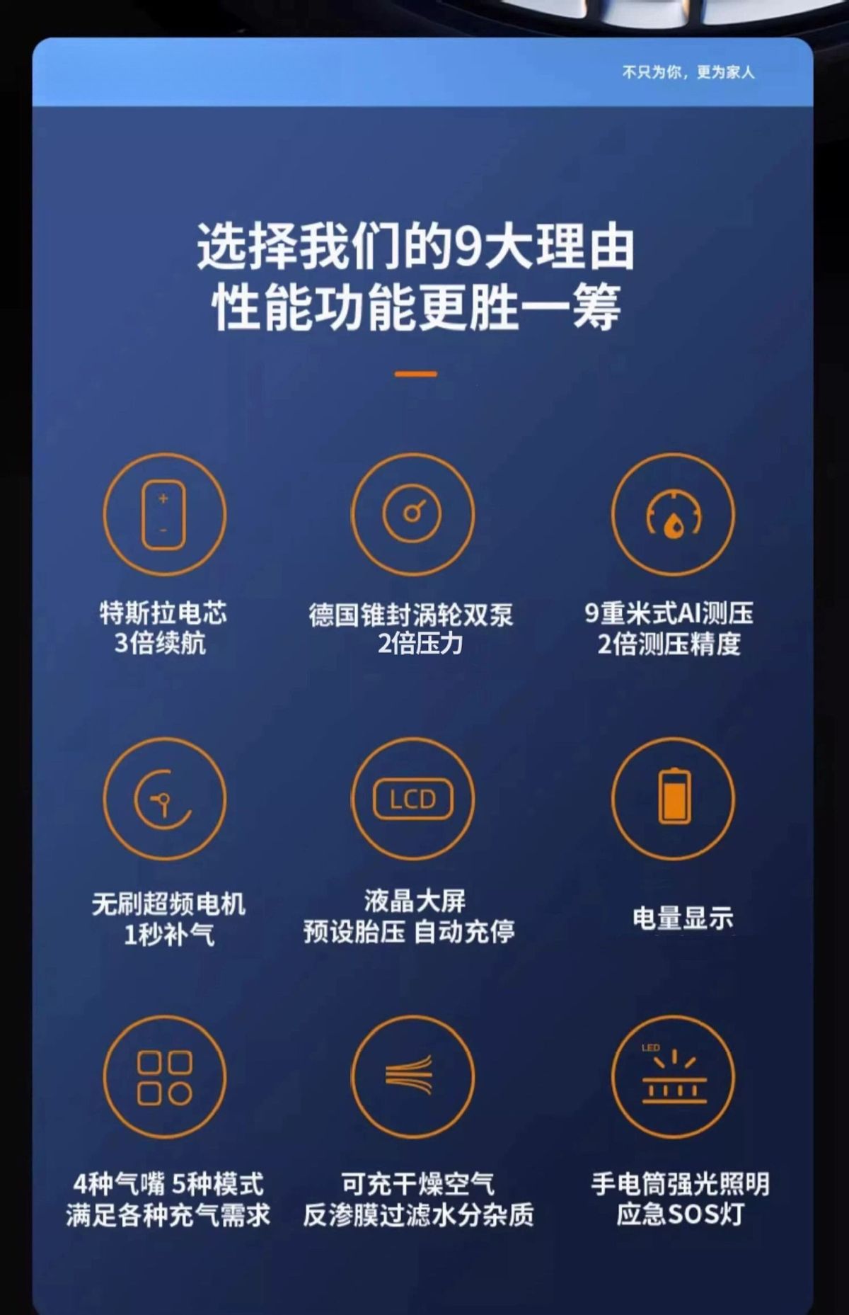 适用车载无线充气泵便携式汽车用电动打气筒小轿车轮胎车用加气宝