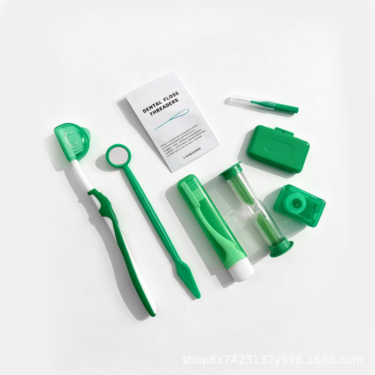 正畸护理8件套正畸蜡牙缝刷牙线牵引器便携牙齿矫正清洁套装批发