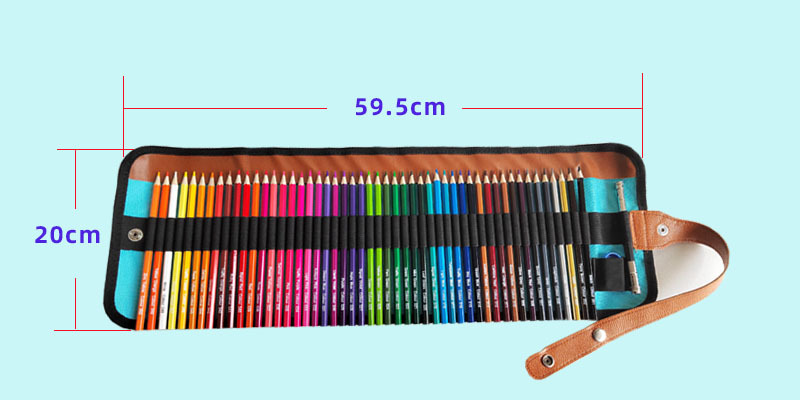 50 renk ahşap renkli kalem seti sanat ressam