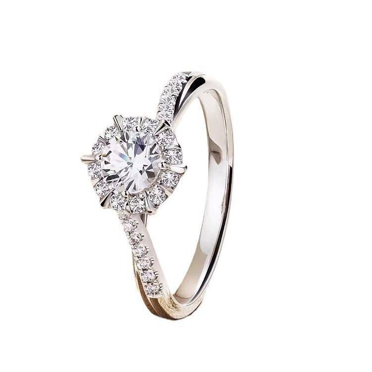 Women's ring diamond one carat adjustable luxury