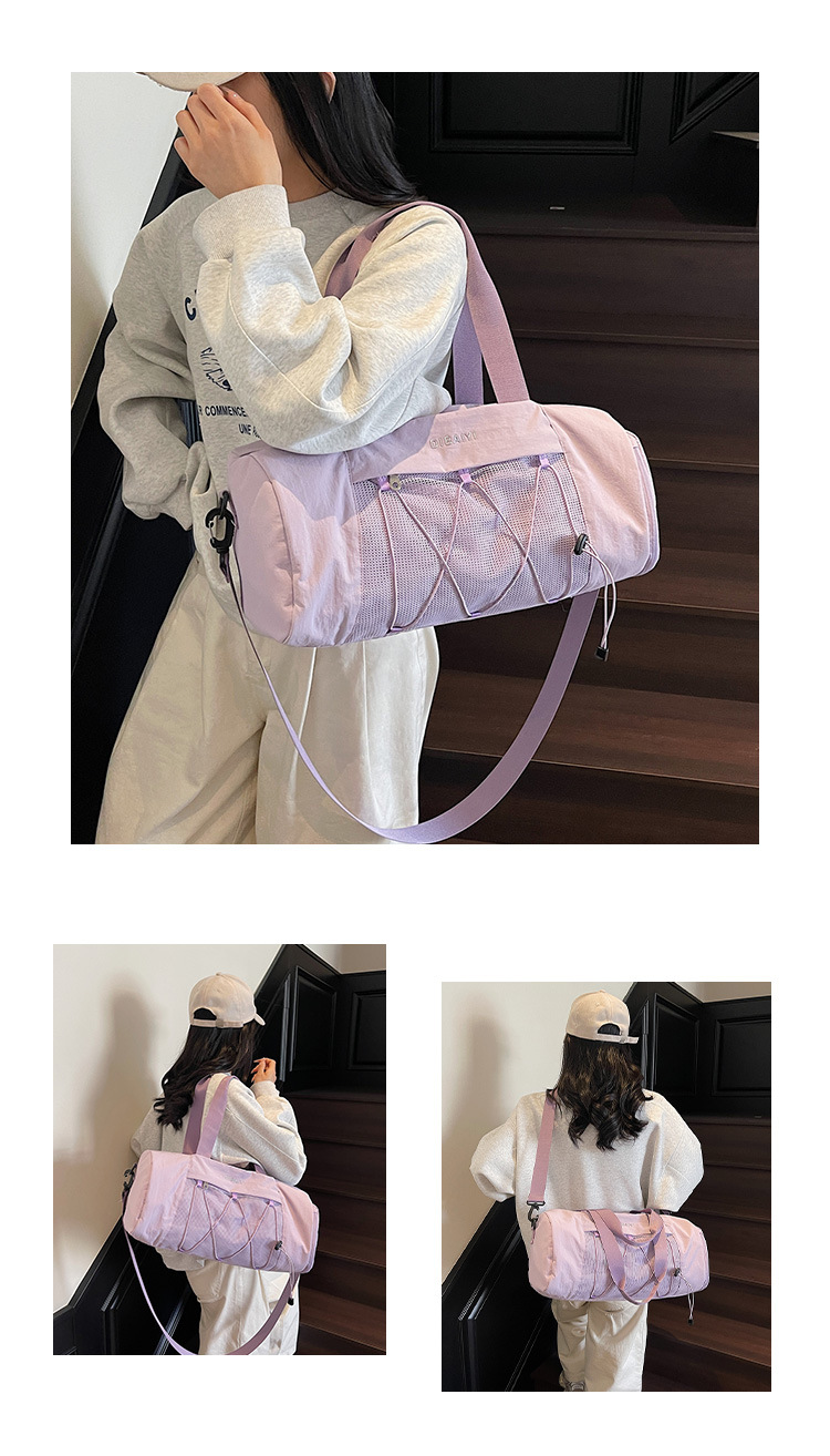 Dry-wet separation sports bag, yoga and travel, large capacity