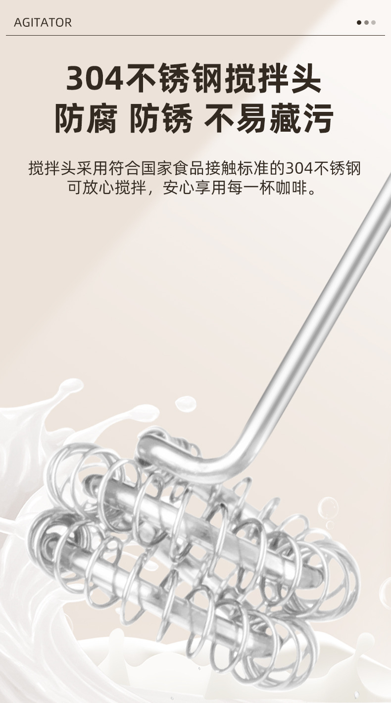 Electric digital milk frother, portable coffee accessories