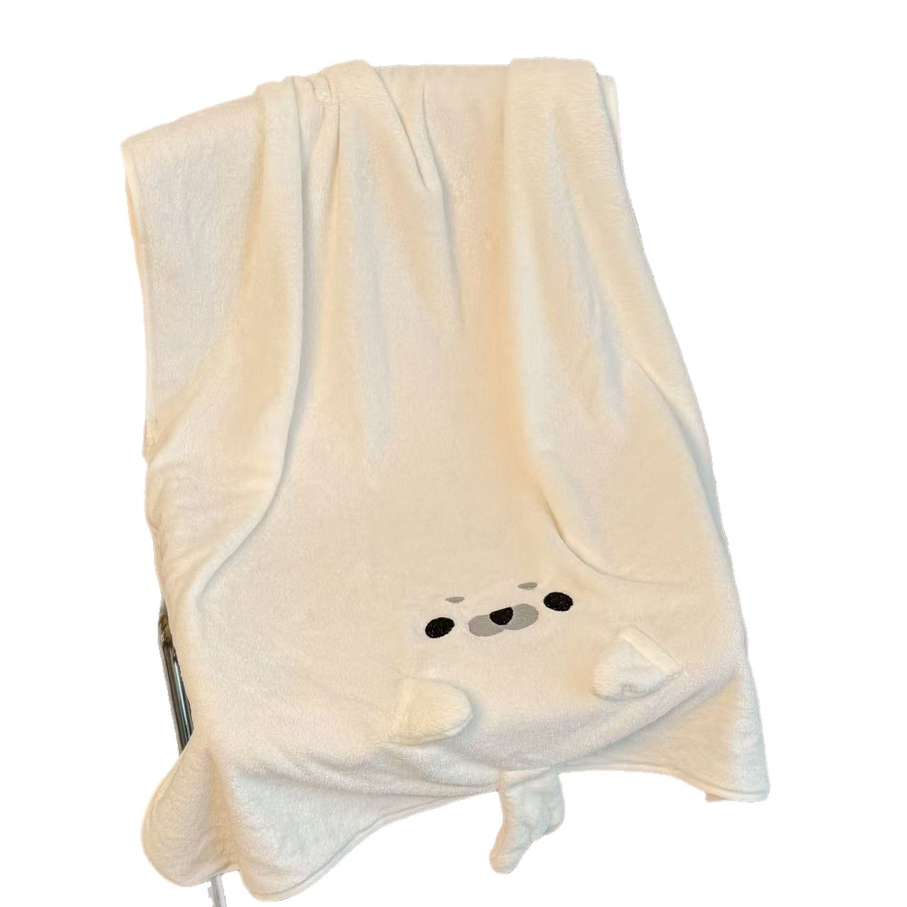 Cartoon Seal Baby Bath Towel Set 3-Piece Strong Water Absorption Quick-Dry Non-Shedding Household Dormitory Face Towel