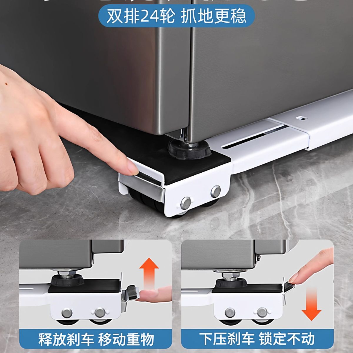 Buzdolabı ve çamaşır makinesi taşıyıcı stand