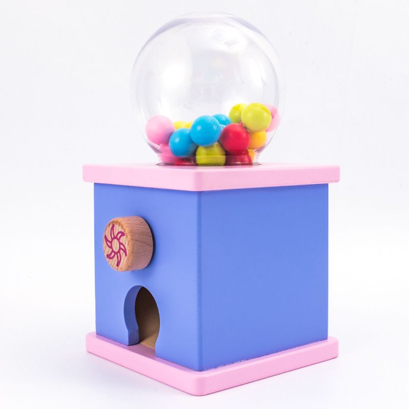 Mini candy machine toy with color recognition and sorting