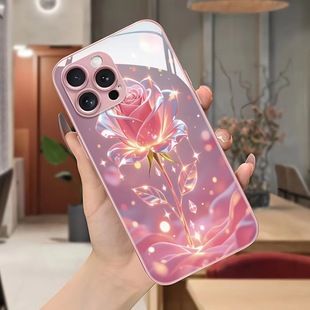 iPhone 17 Pro Max kılıfı, cyberpunk deseni, cam, trendy tasarım