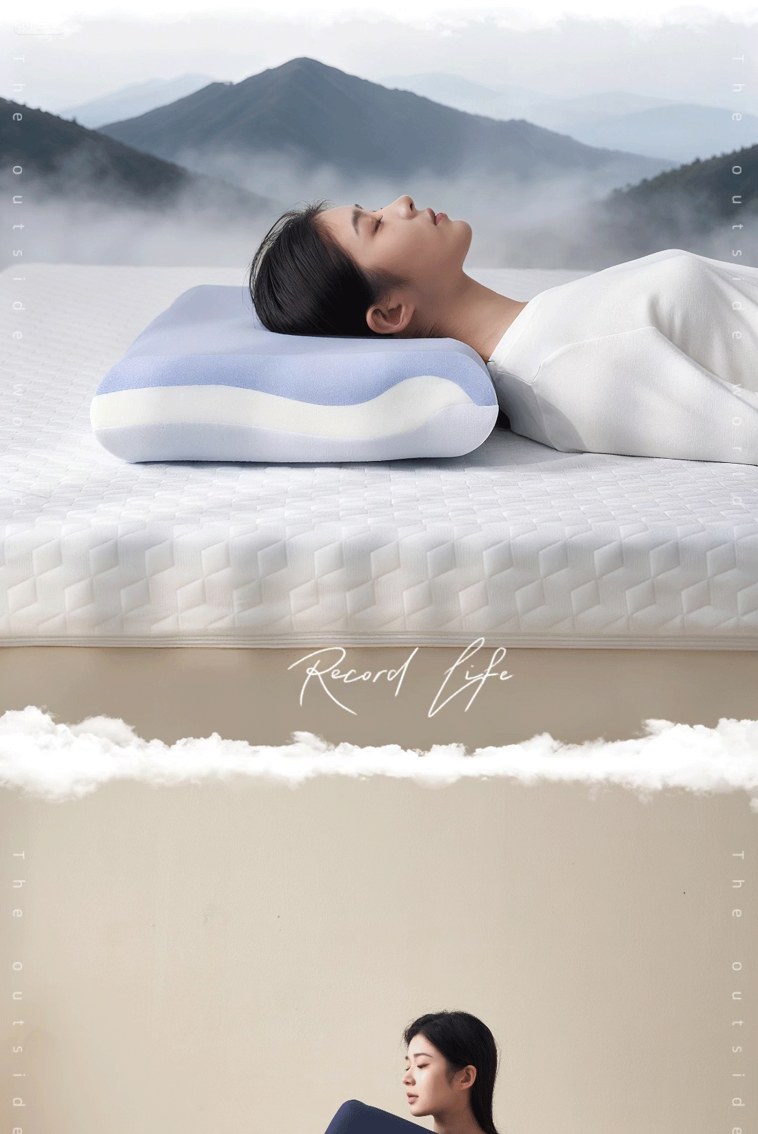 Memory Foam Pillow Children Cervical Support