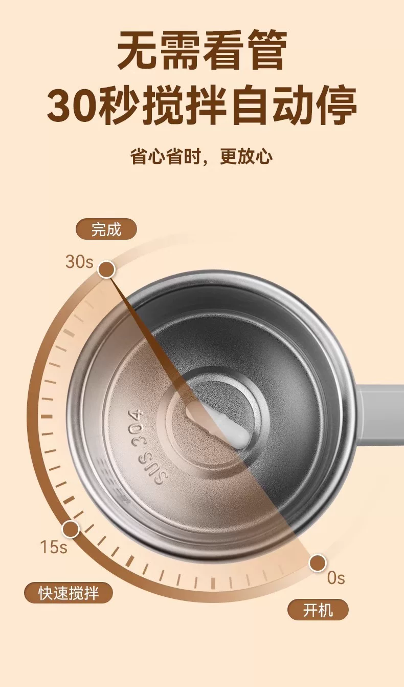 Automatic mixing cup, rechargeable magnetic