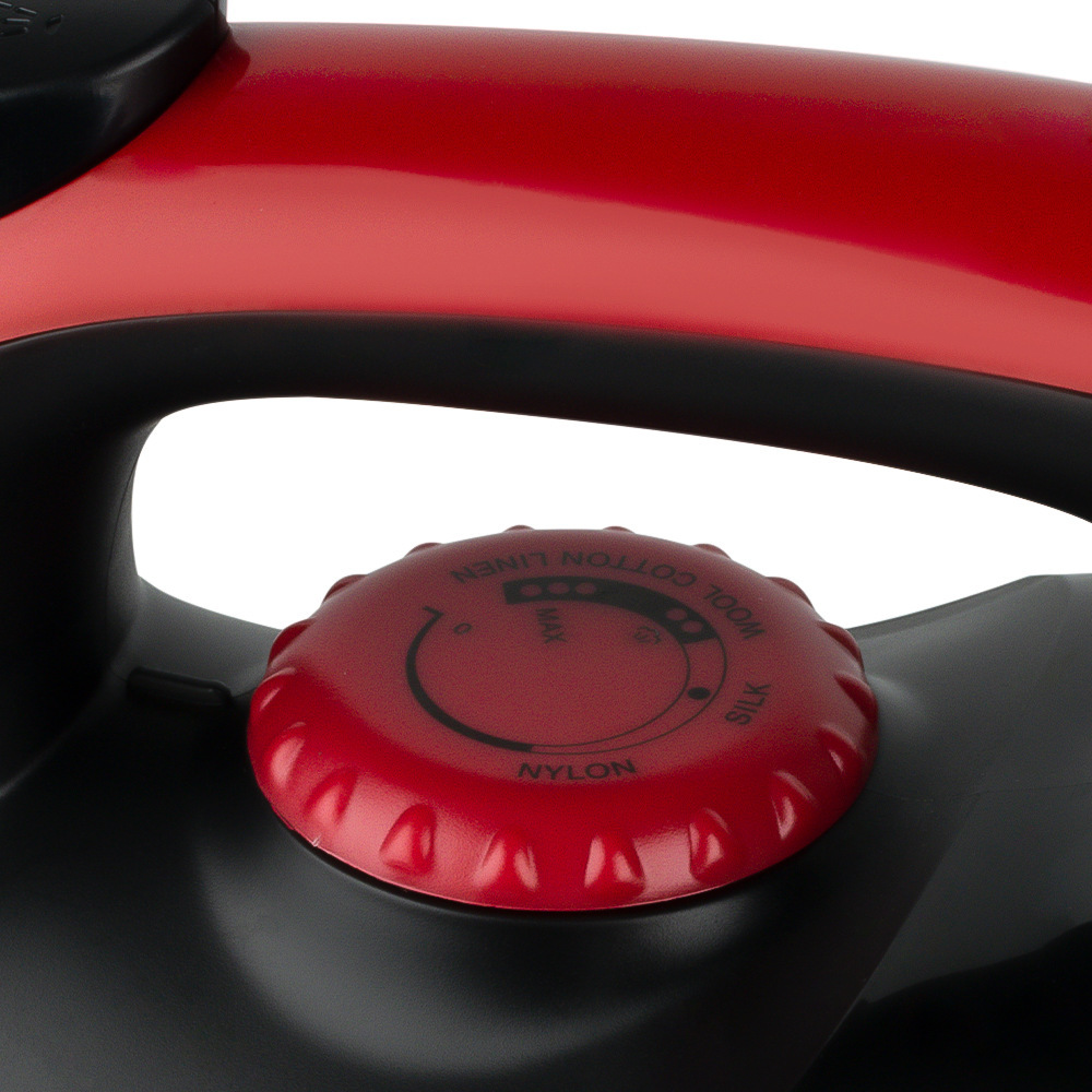 Portable electric steam iron with handheld hanging feature