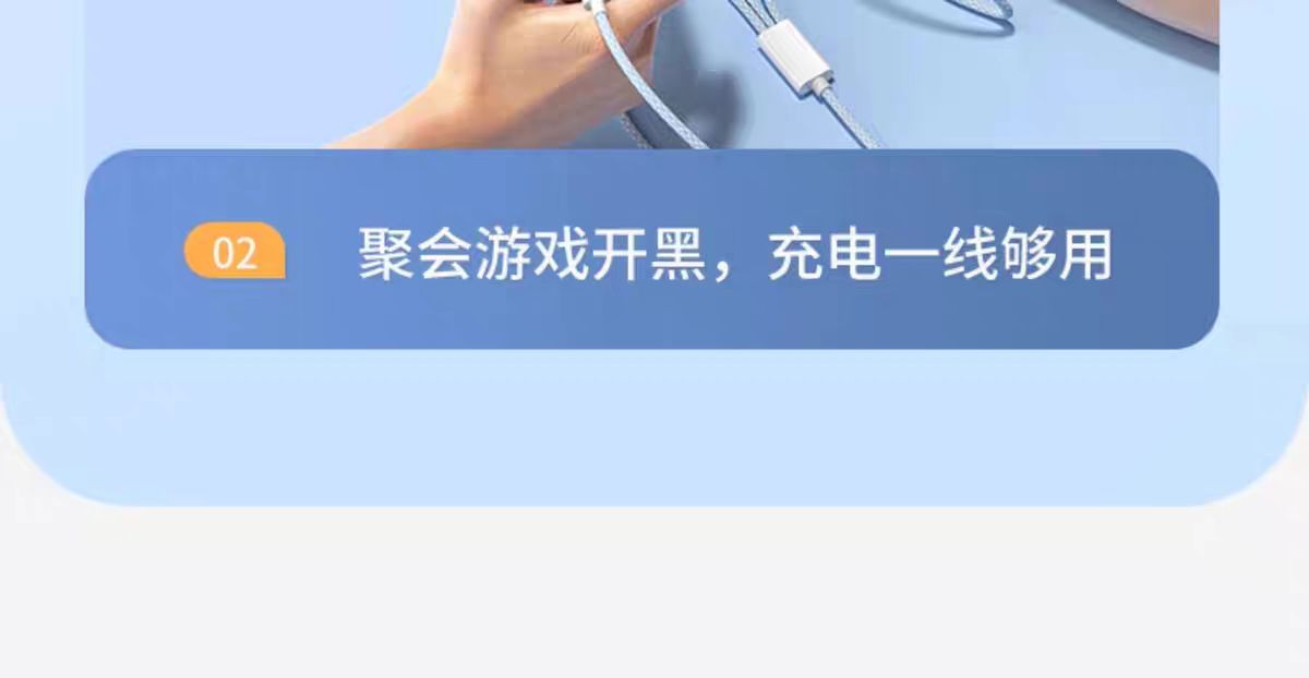 120W 3-in-1 spring-type charging cable, car mounted