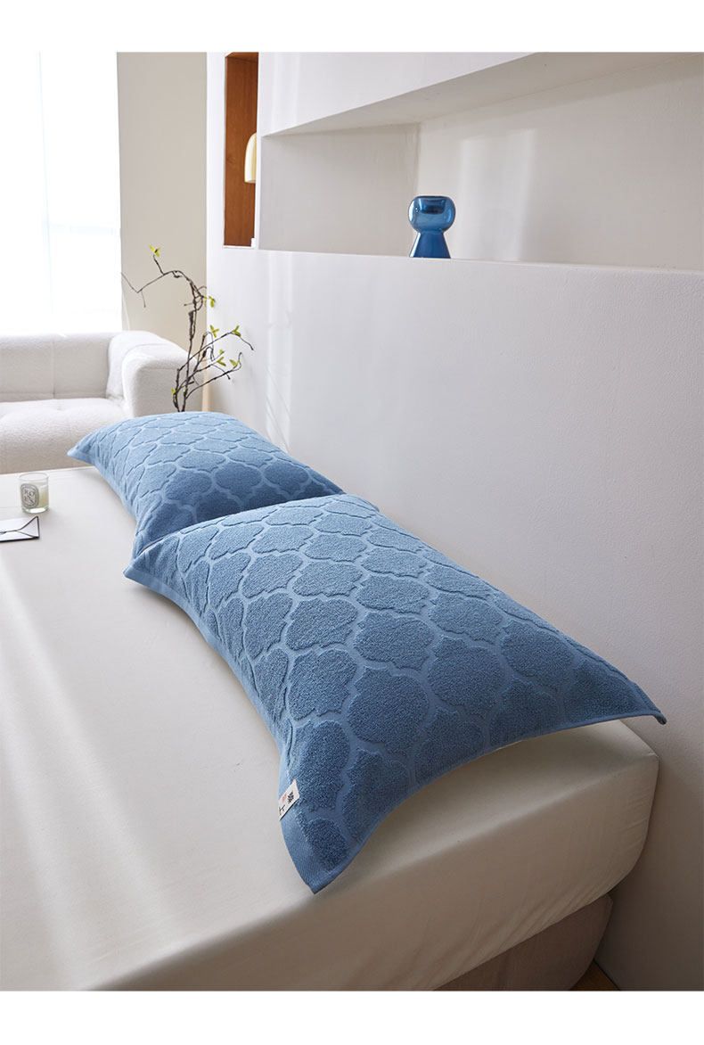 Cotton pillowcase pair, anti-oil, non-slip, all-season