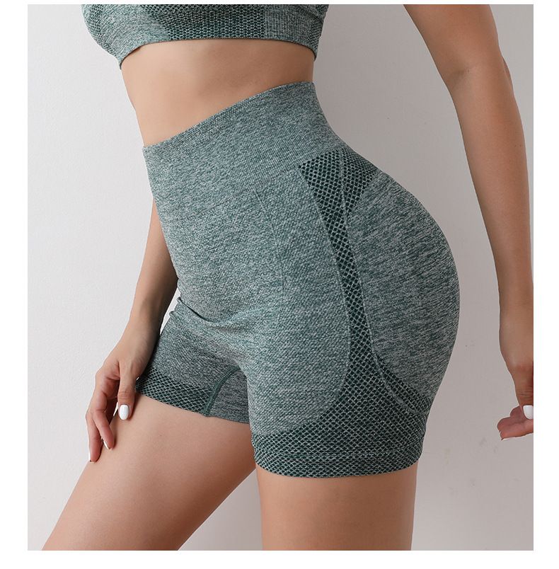 Yoga şortu, yüksek bel, hızlı kuruyan