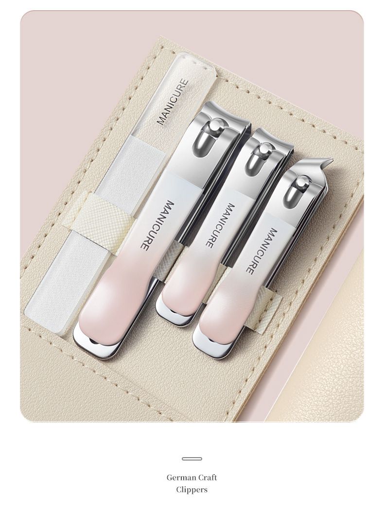 Four-piece nail clipper set for hard nails professional quality