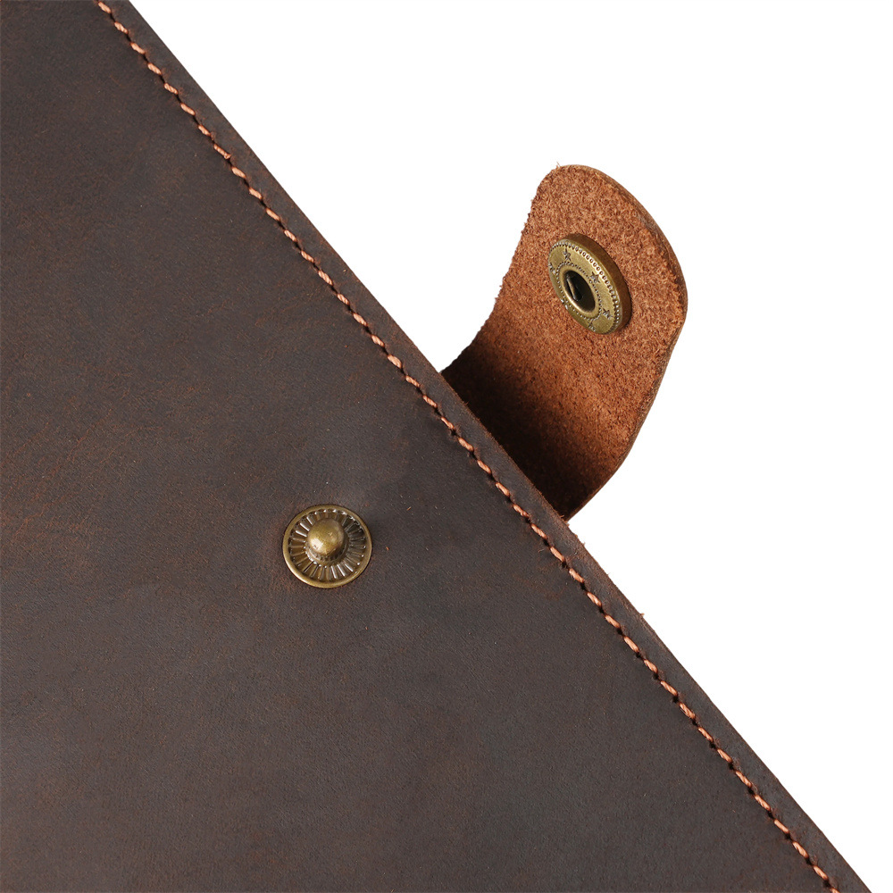 1158 Genuine Leather Crazy Horse Passport Travel Wallet Card Holder