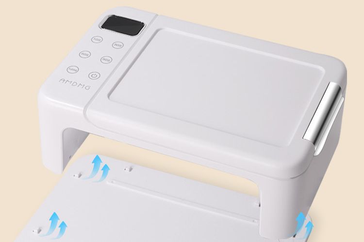 AMDMG profesyonel yüksek güçlü uzay LED hızlı kuruyan pişirme lambası oje yapıştırıcısı giyilebilir tırnak fototerapi makinesi tırnak salonları için