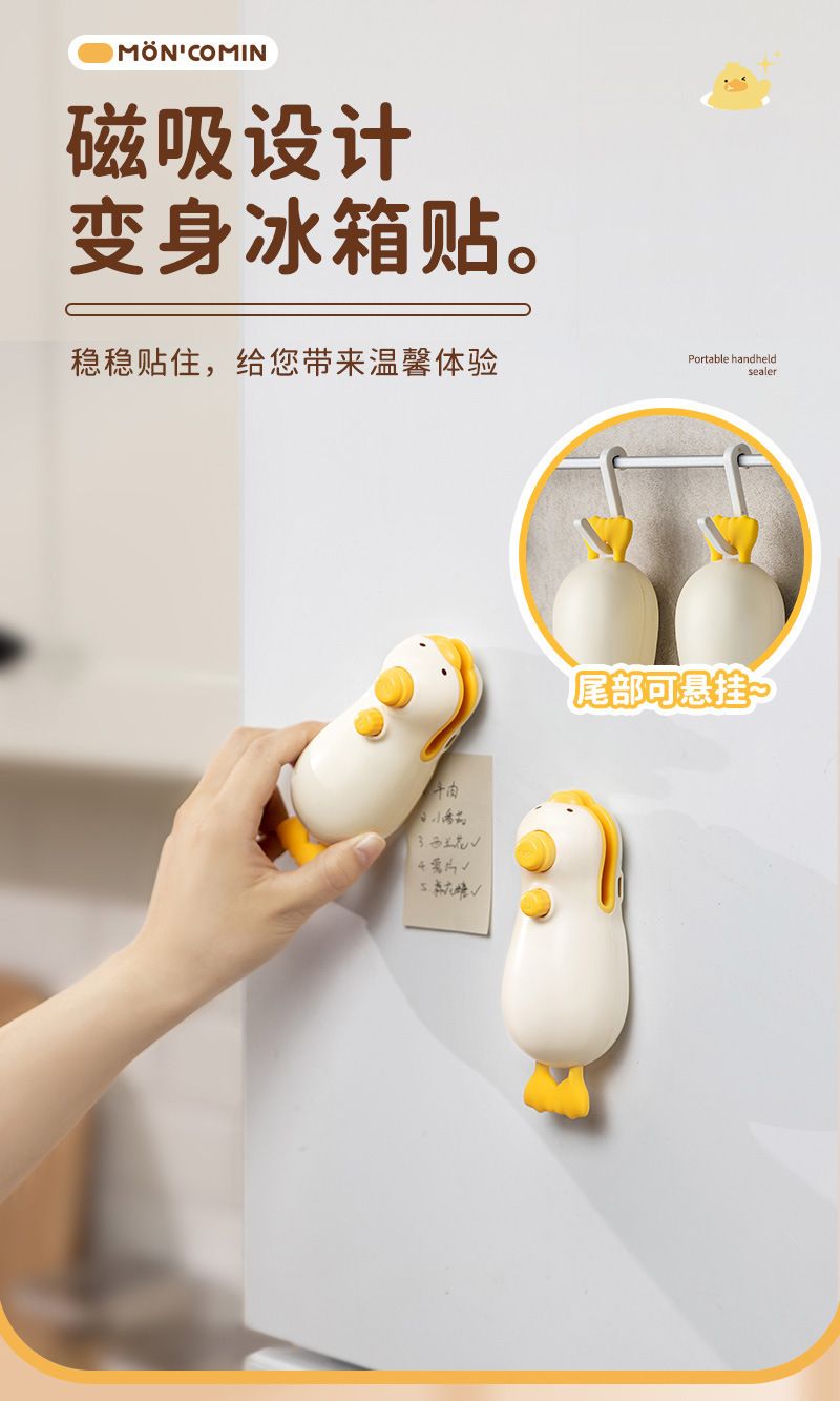 Heartmade magnetic mini sealing machine for snacks