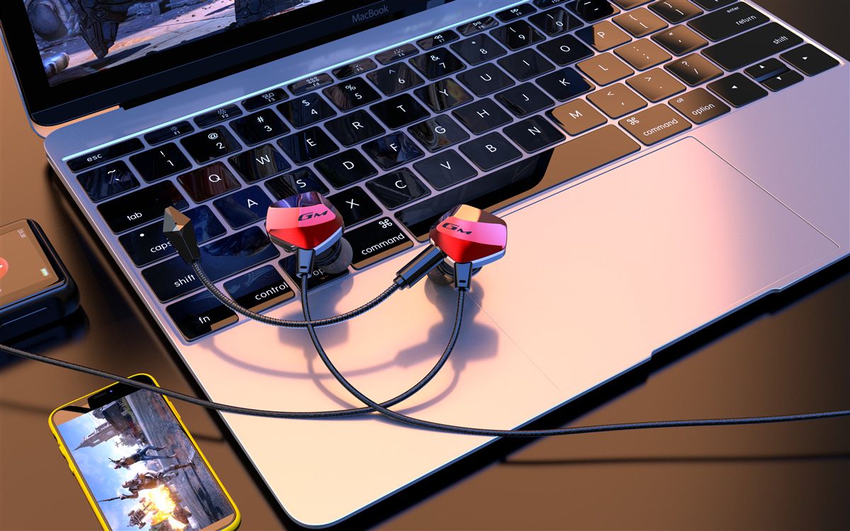 E-spor oyun kulaklığı, USB-C, çift mikrofon, ağır bas