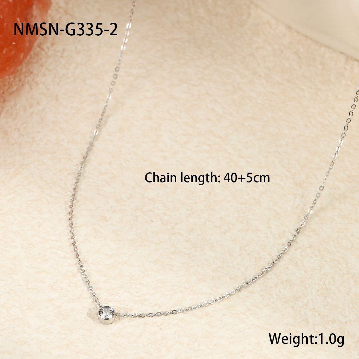 Titanium Steel Ultra-Thin Bridge Bone Chain Necklace