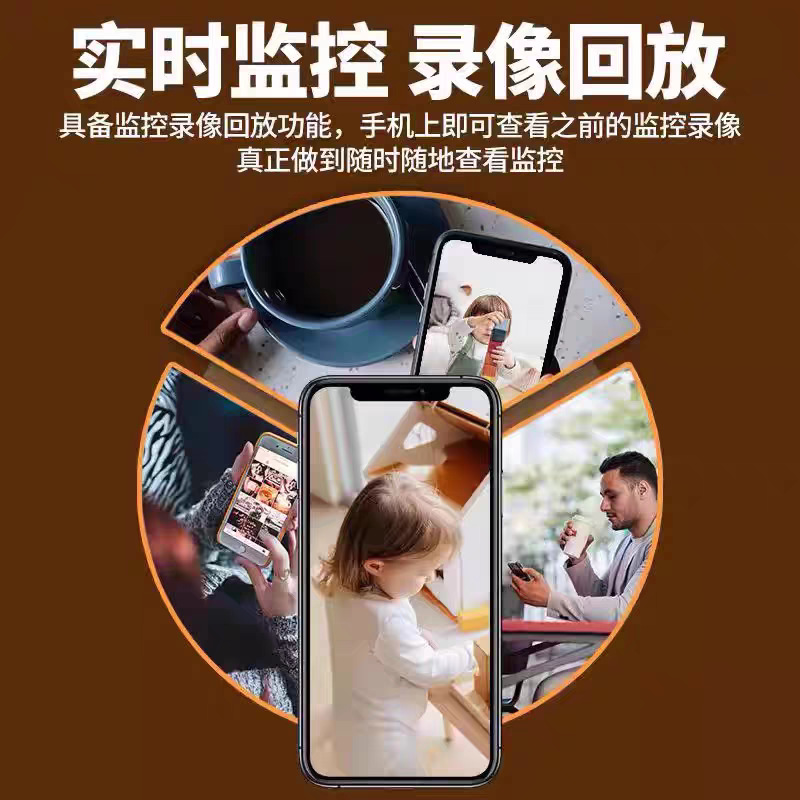 Wireless surveillance camera with night vision, battery-powered