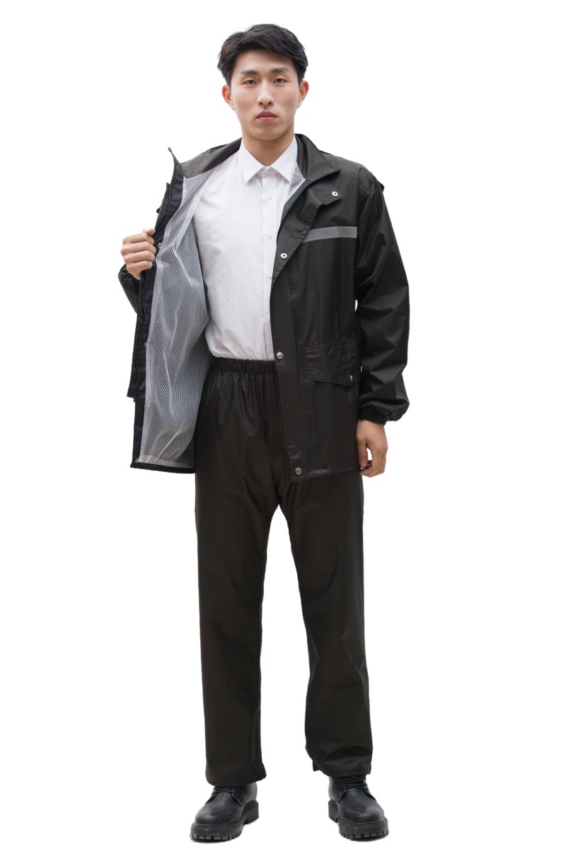 Thickened split-type raincoat and pants set