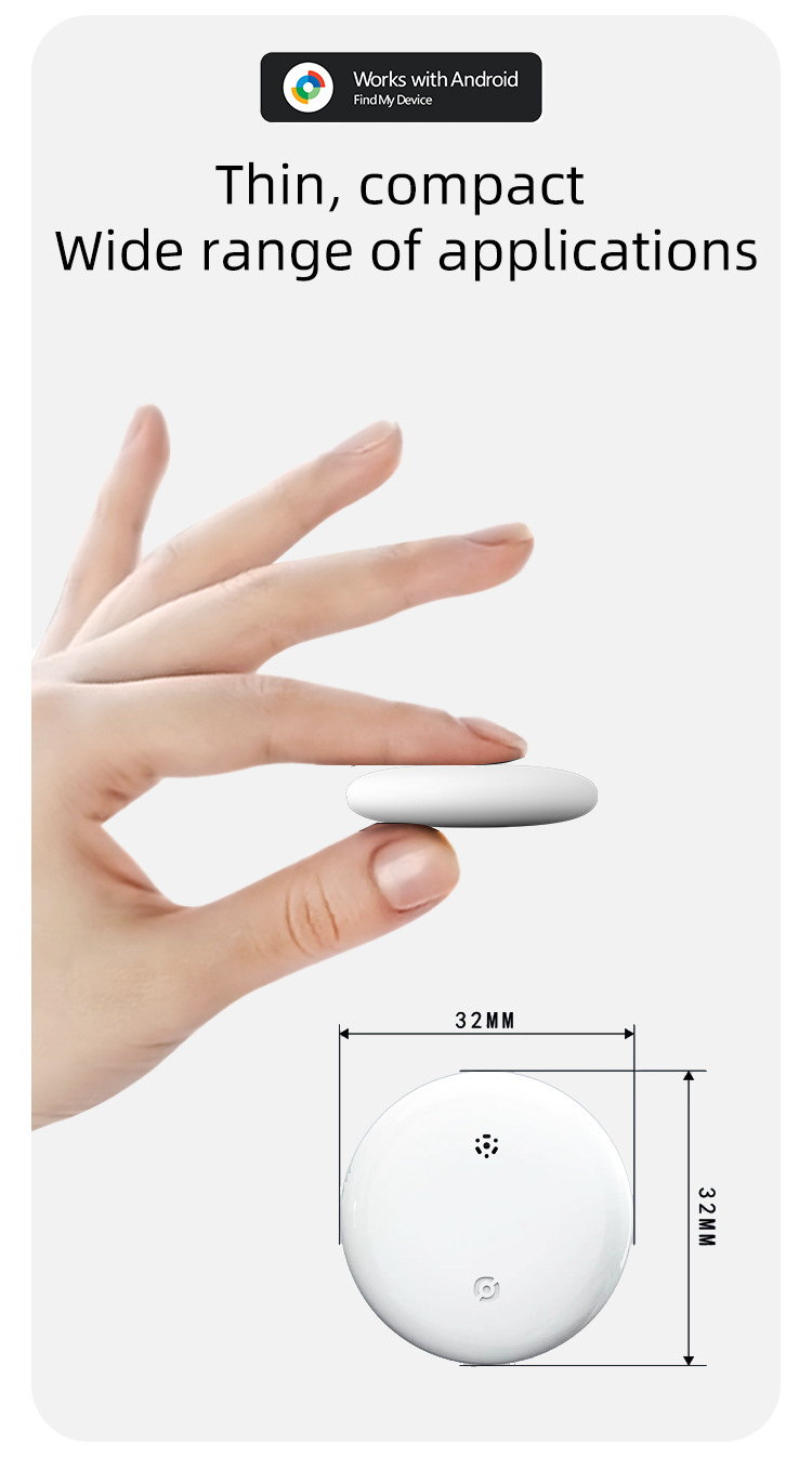 Find Hub Bluetooth bulucu, mini yuvarlak manyetik, GPS takip cihazı