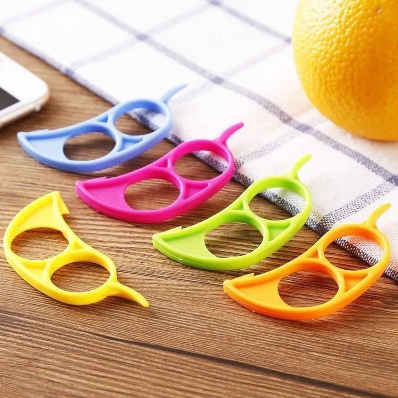 Orange peeler ring design plastic peeling tool