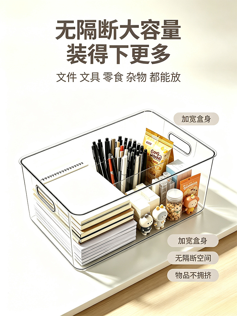 Clear Acrylic Desktop Organizer Box