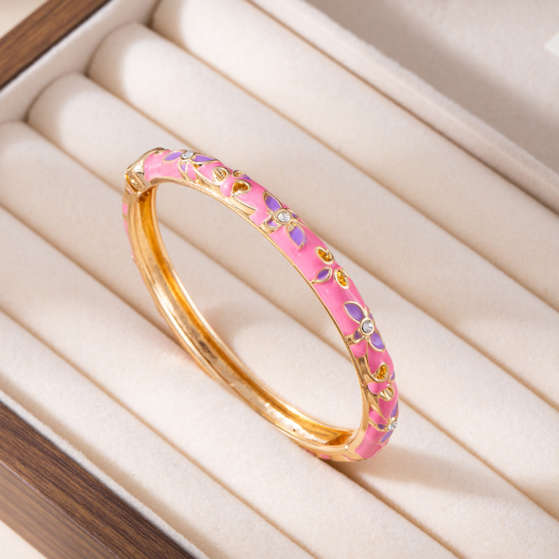 Chinesisches Armband offene Krone Cloisonné-Armreif