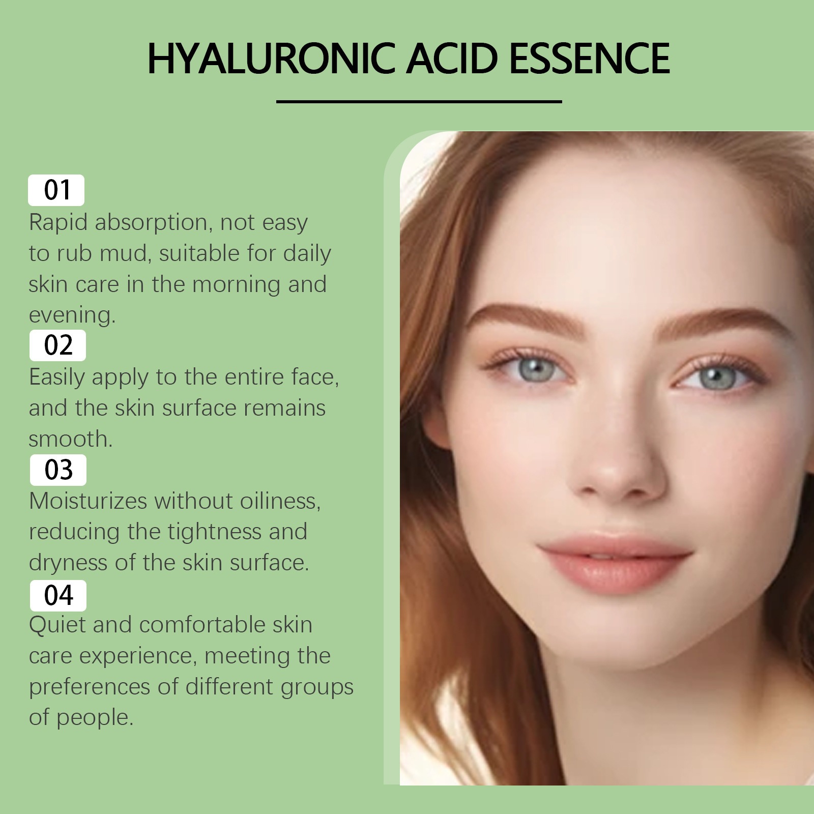 HOYGI Hyaluronsäure-Serum, feuchtigkeitsspendend für das Gesicht