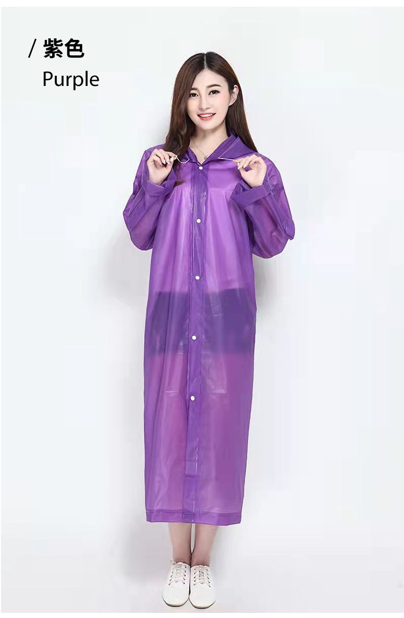 Portable raincoat, lightweight card packaging, full body