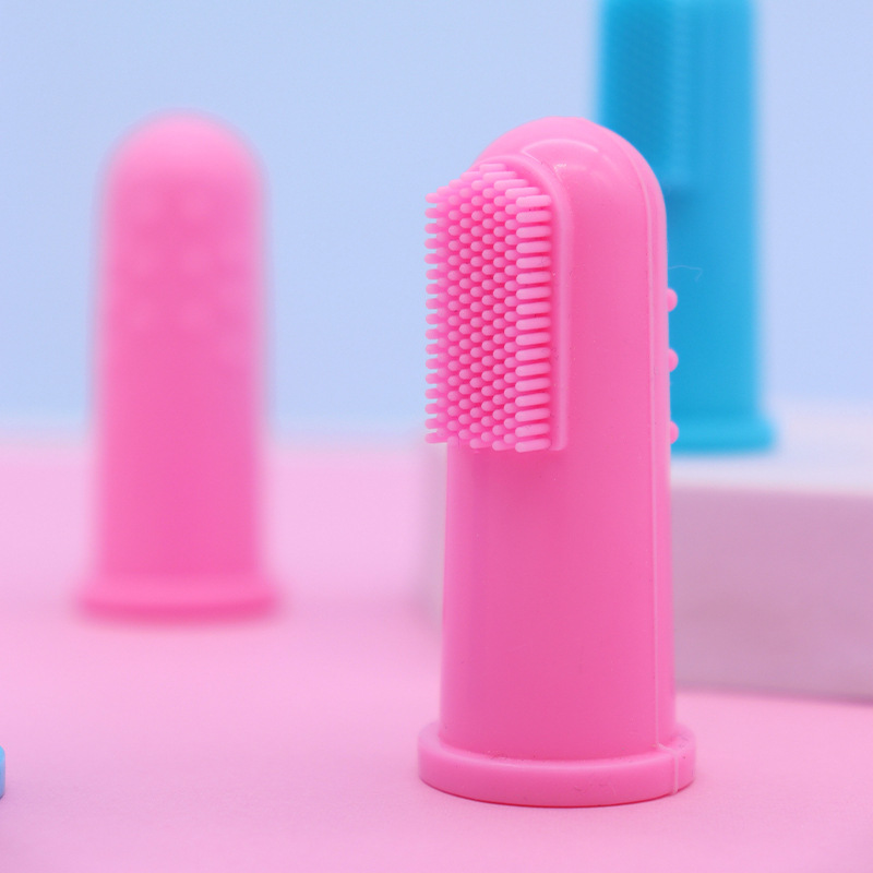 Silicone pet toothbrush finger brush set
