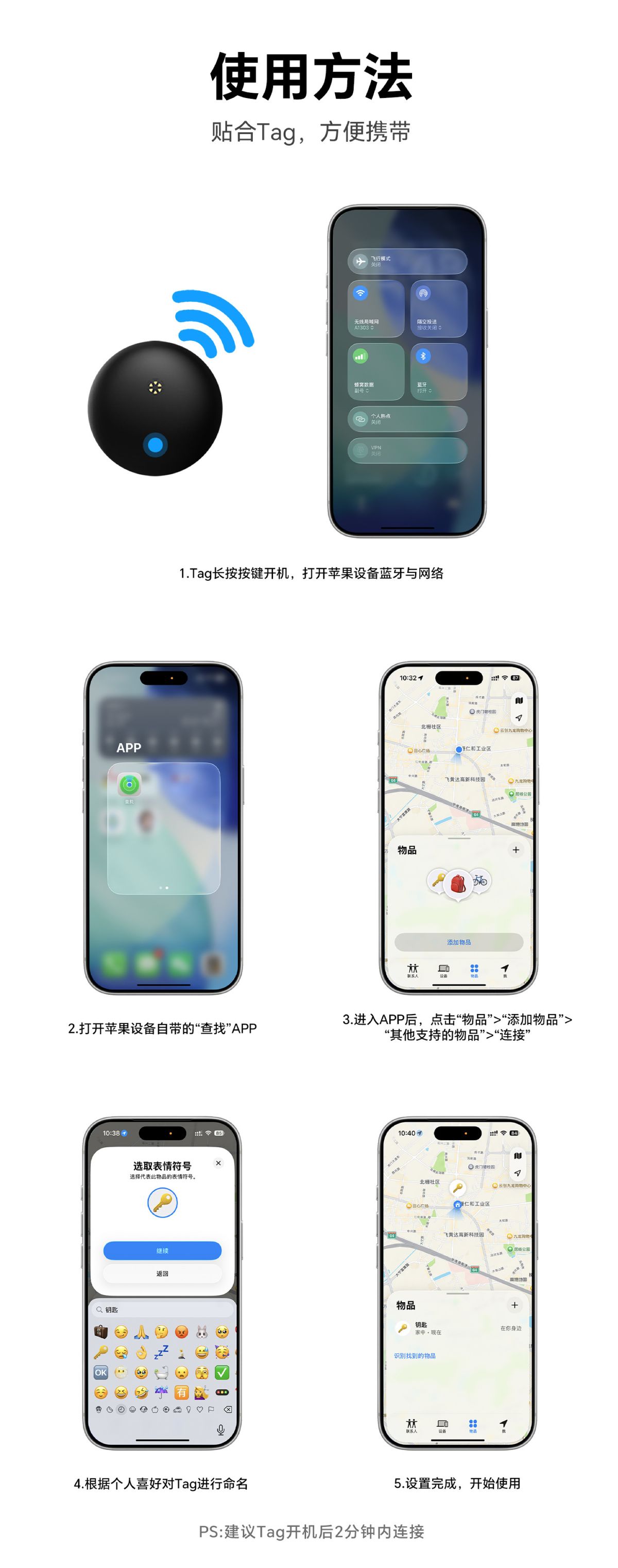 Findmy smart waterproof GPS tracker locator device