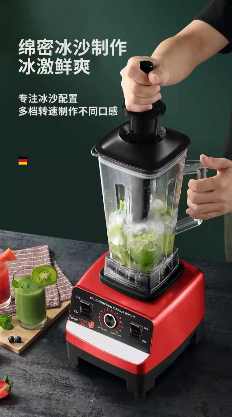 Blender mit doppeltem Behälter, hochleistungsstark, Smoothie-Maker