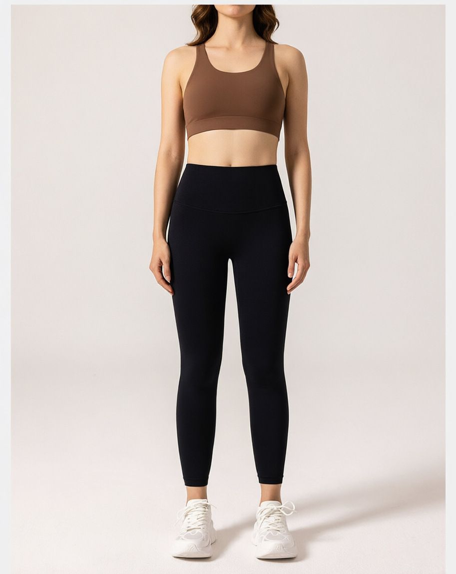 Seamless yoga pants women's high-waist hip-lift UV protection