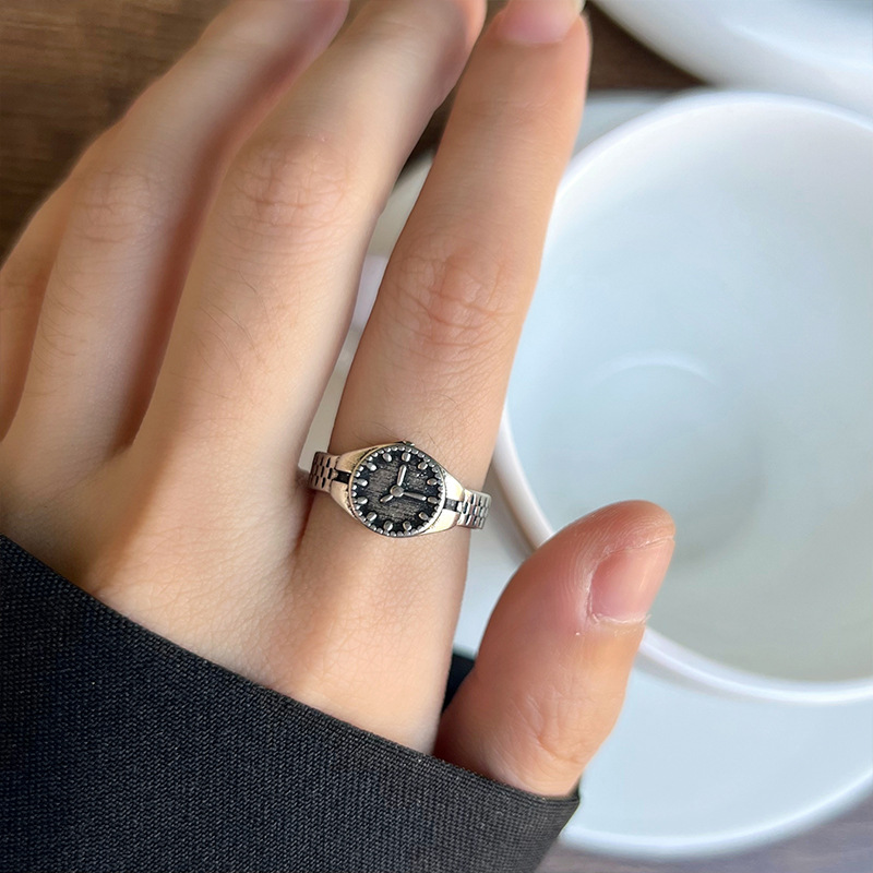 925er Silberring Damen, verstellbar offen