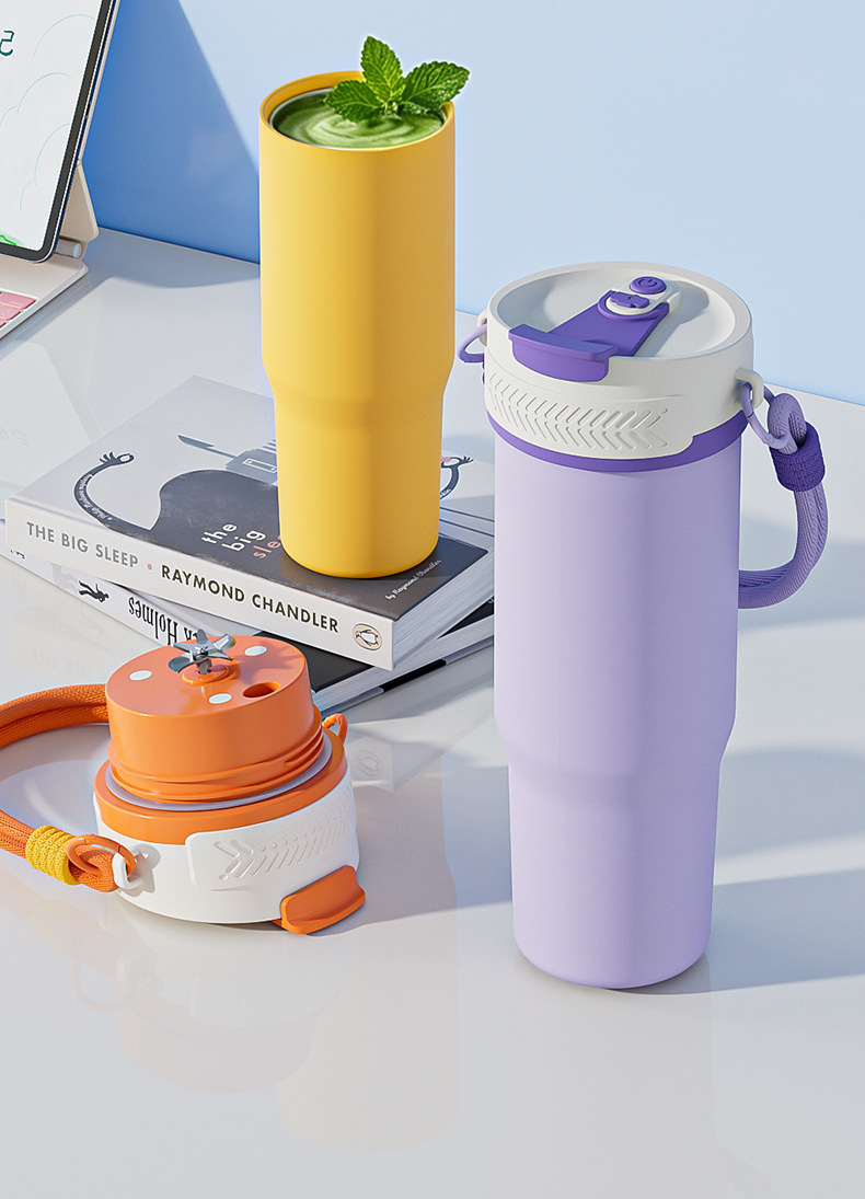 Edelstahl-Saftpresse USB, tragbar, Thermobecher