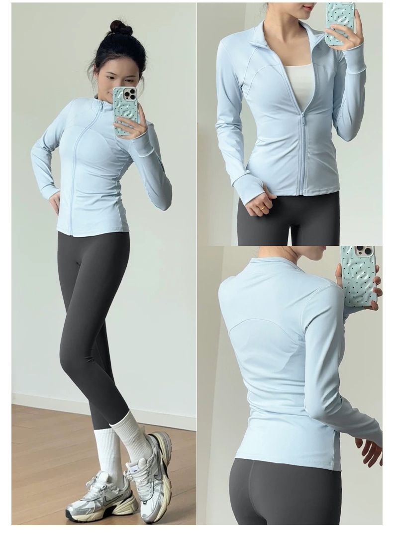 Kadın fitness yoga seti, uzun kollu, hızlı kuruyan