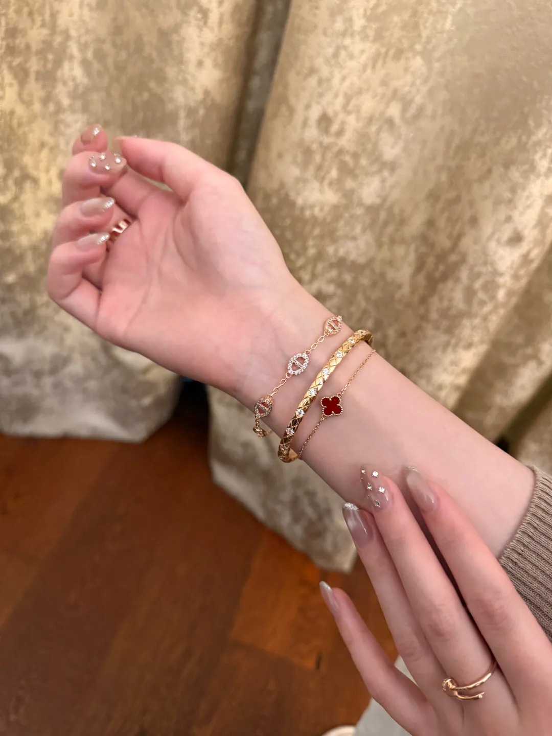 S925 Sterlingsilber Schweinennase Armband mit Zirkonia