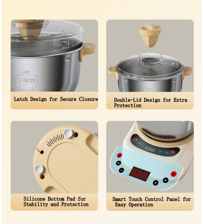 Automatic household dough mixer multifunctional