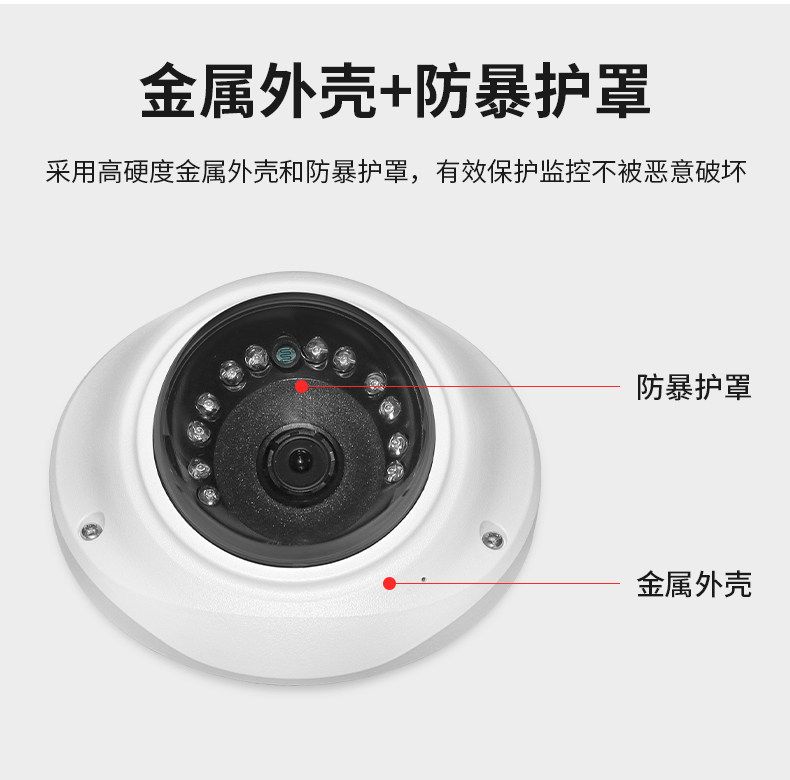 8MP elevator surveillance camera 120° ultra-wide angle POE