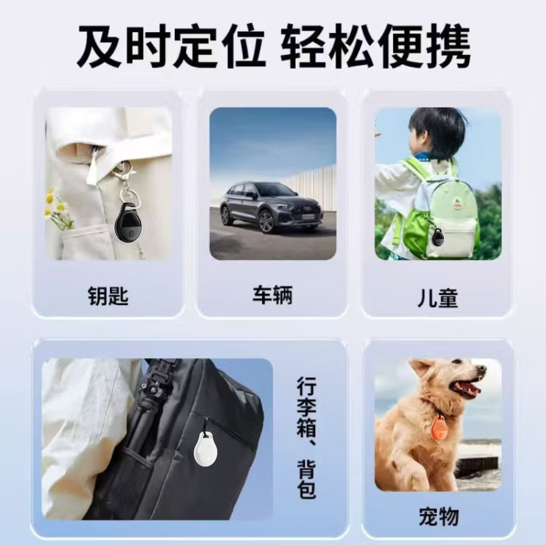 Smart GPS tracker device for keys and pets
